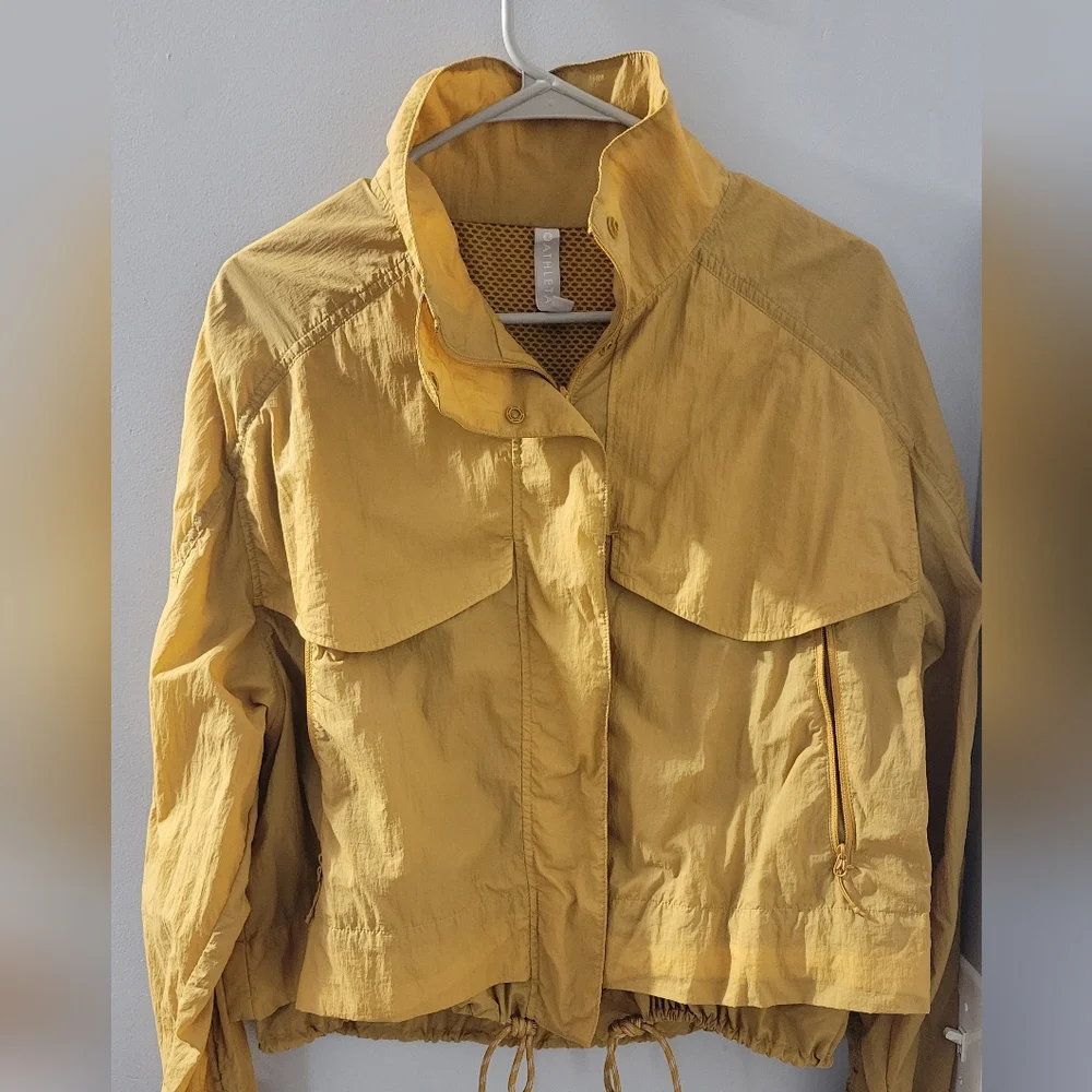Athleta Mustard Windbreaker Jacket - Picture 2 of 7